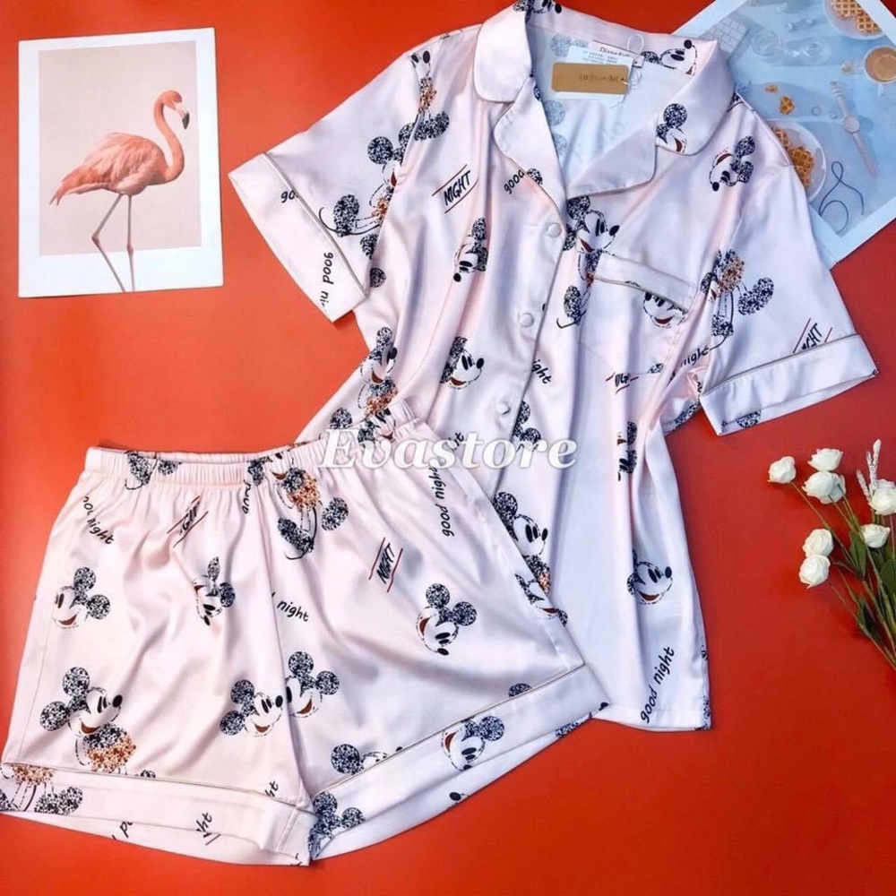 HIGH QUALITY SATIN PAJAMAS SET - Picture 4 of 5